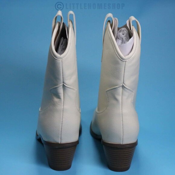 NEW! French Connection Carrie Bootie in White, Size 7 - Picture 6 of 9